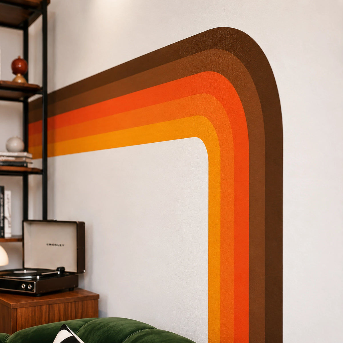 Vibrant Retro Stripe Wall Decals