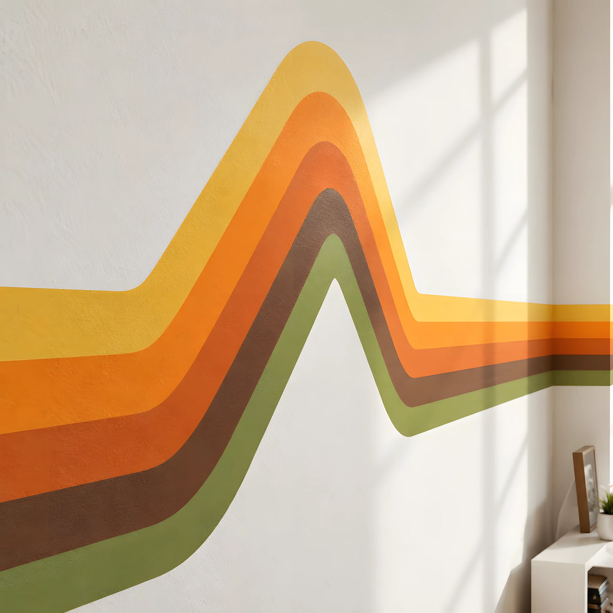 Retro Stripe Wall Decal Kit