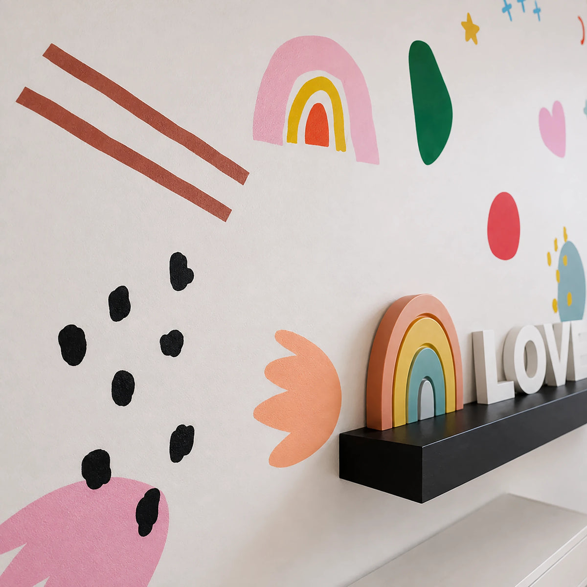 Fun Abstract Cutout Shape Wall Decals