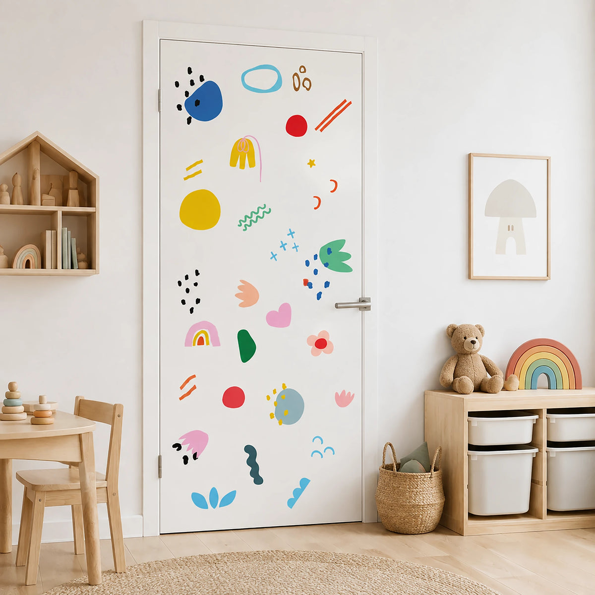 Fun Abstract Cutout Shape Wall Decals