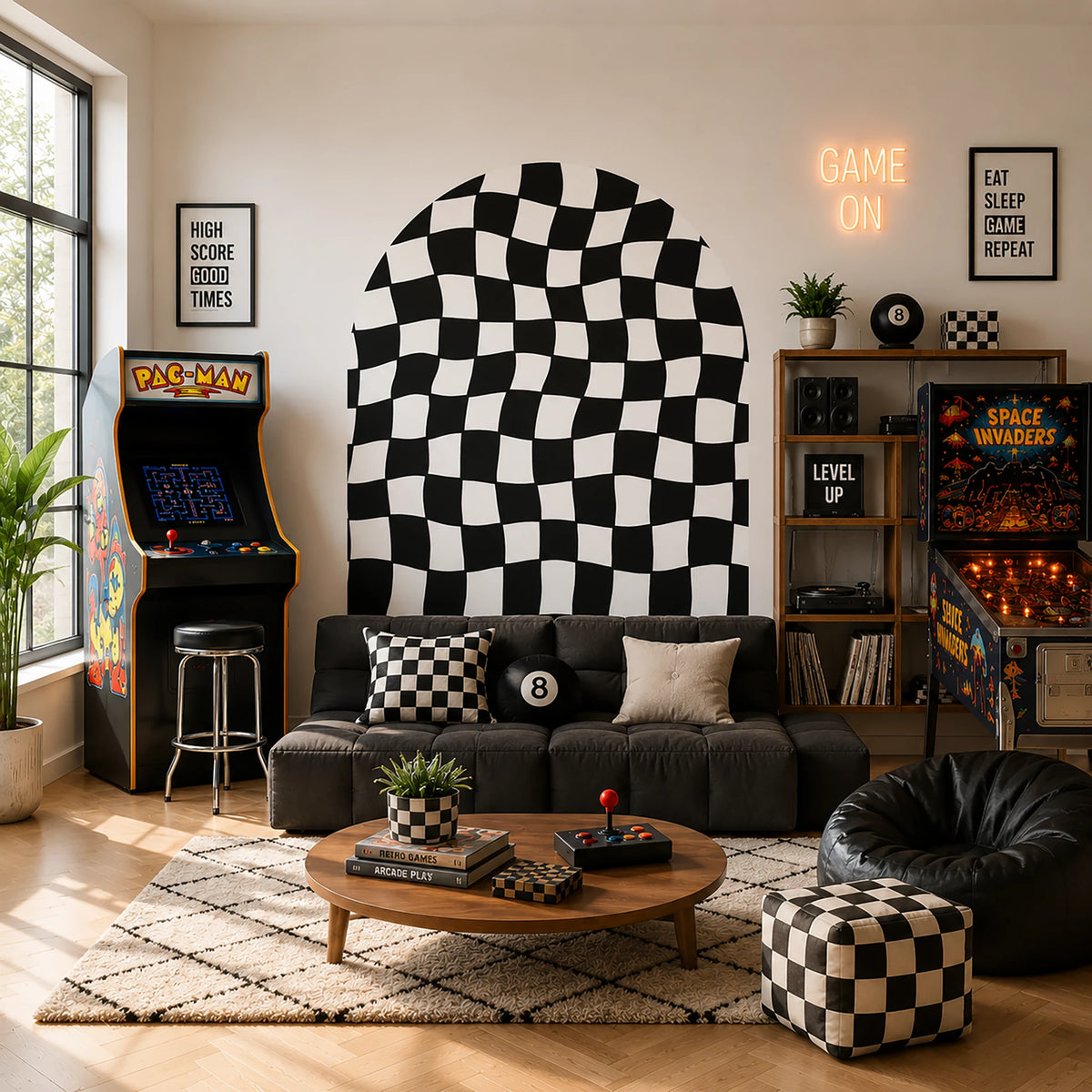 Wavy Checkerboard Arch