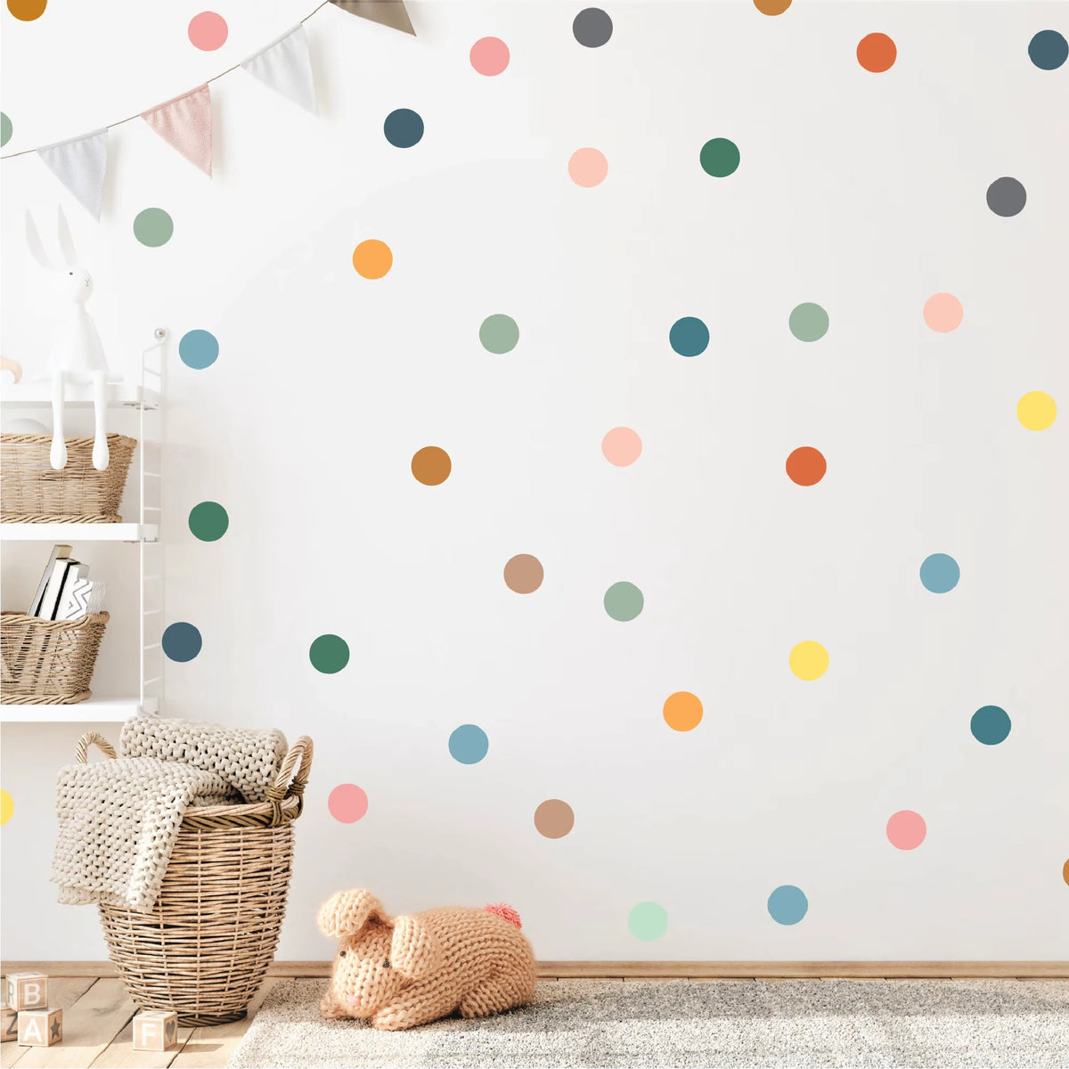 Pastel Polka Dot Wall Decals