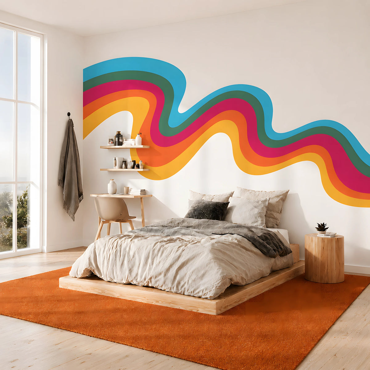 Groovy Wave Wall Decal
