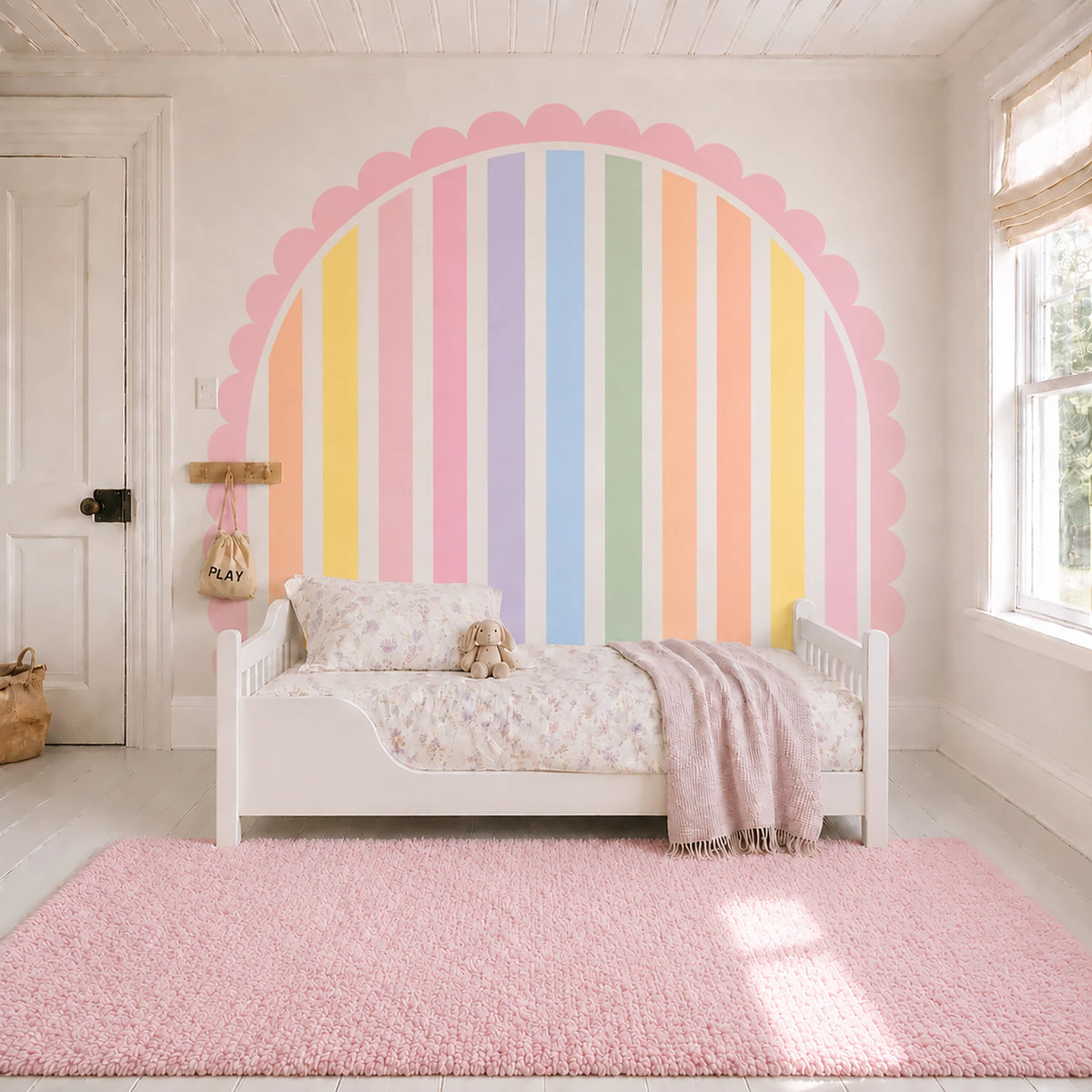 Cotton Candy Rainbow Arch