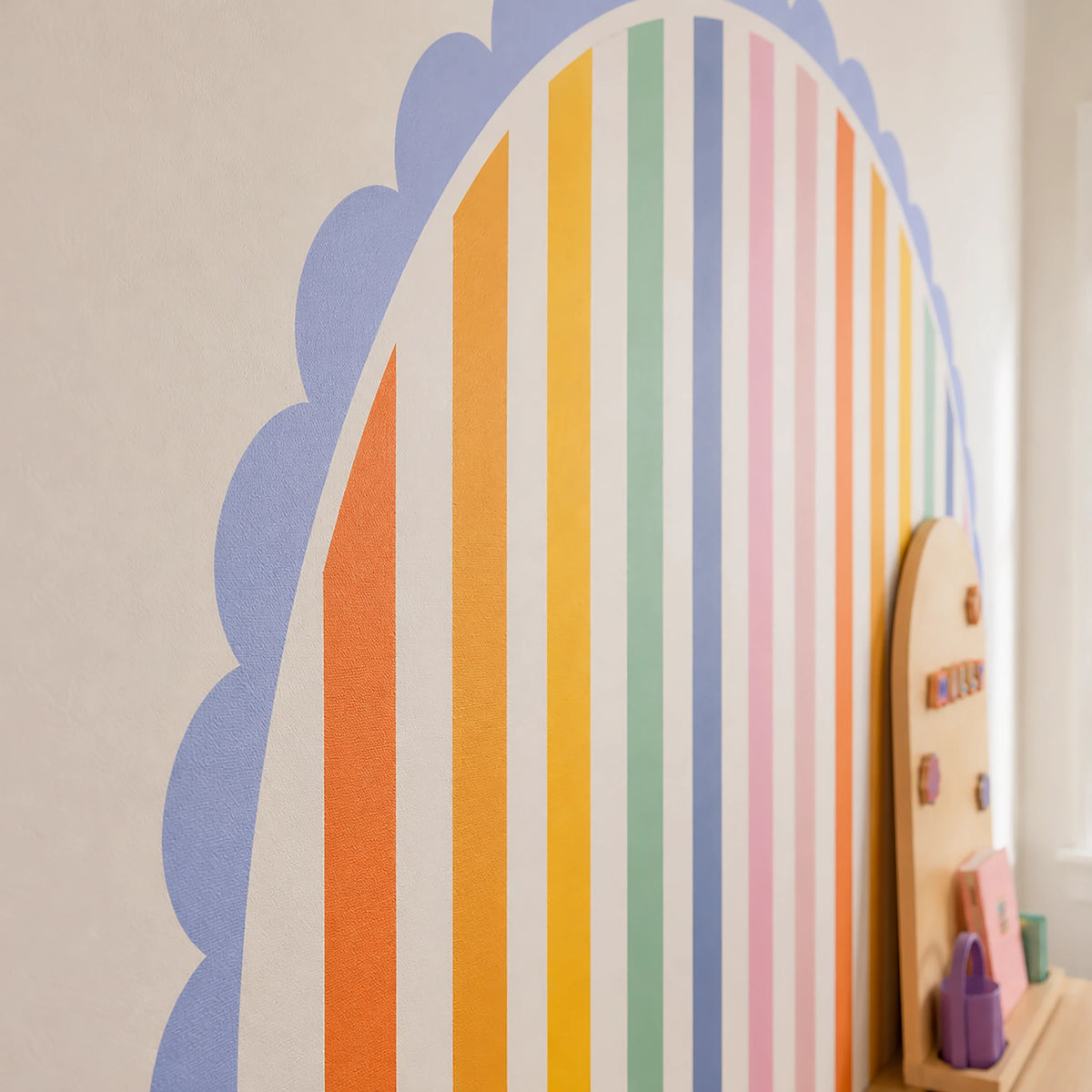 Sweet Pastel Rainbow Arch