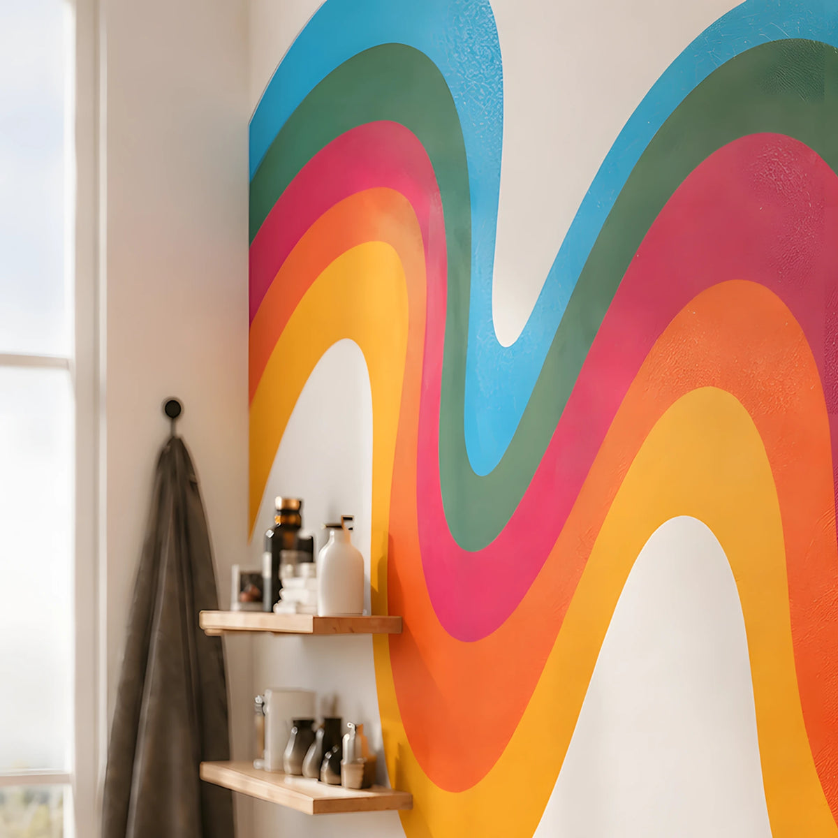 Groovy Wave Wall Decal