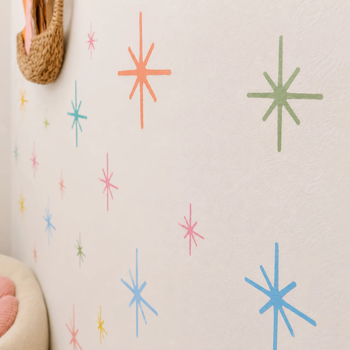 Retro Starburst Wall Decals
