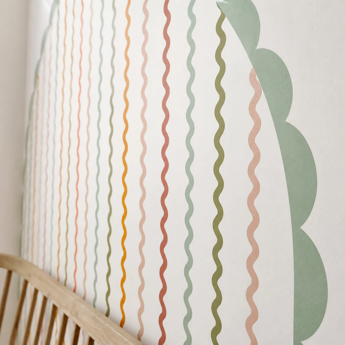 Ballet Taffy Wavy Stripe Arch Wall Decal