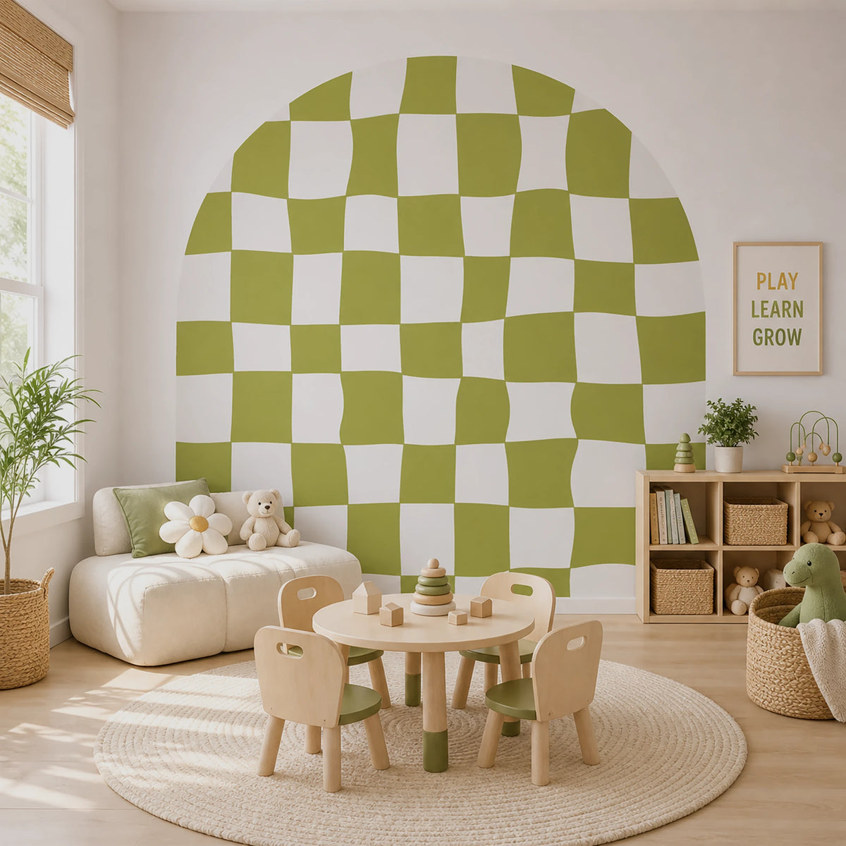 Wavy Checkerboard Arch