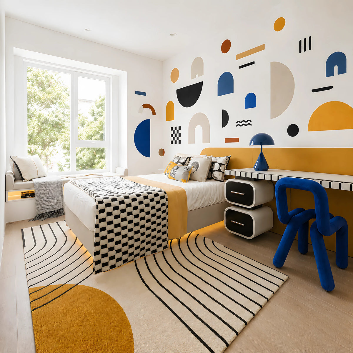 Colorful Mixed Shapes Wall Decals