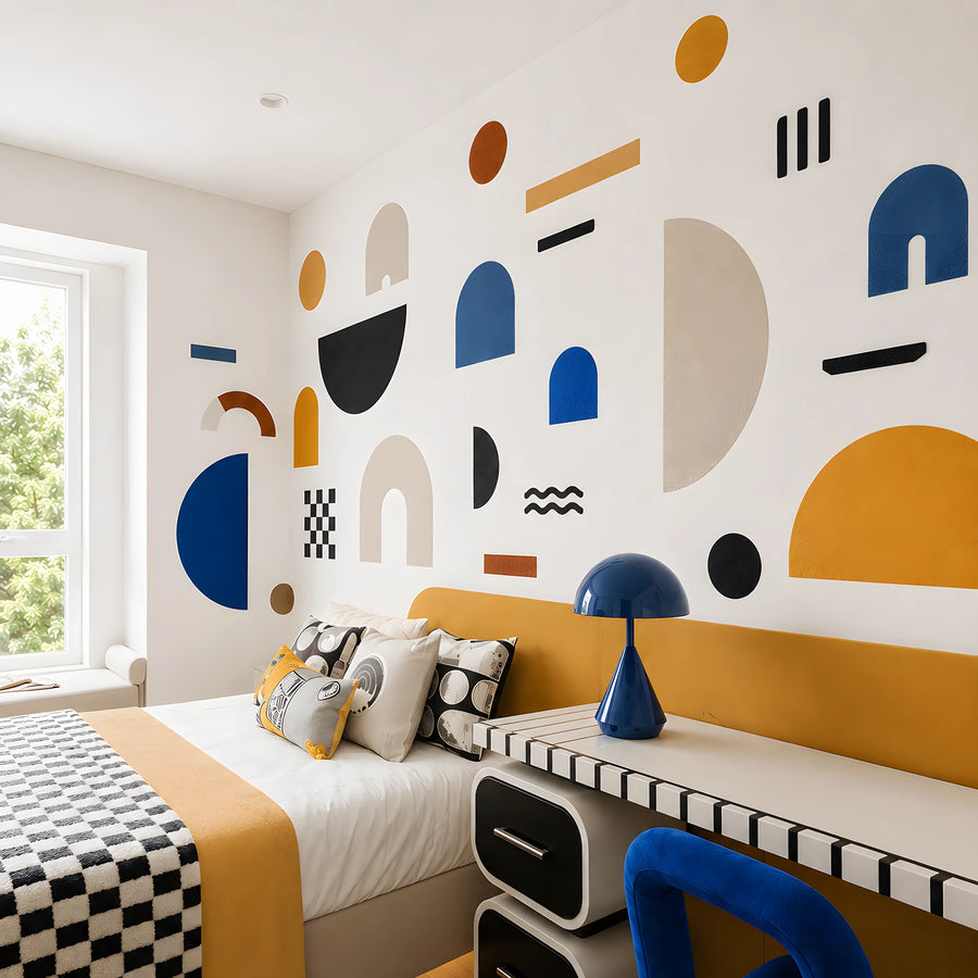 Colorful Mixed Shapes Wall Decals