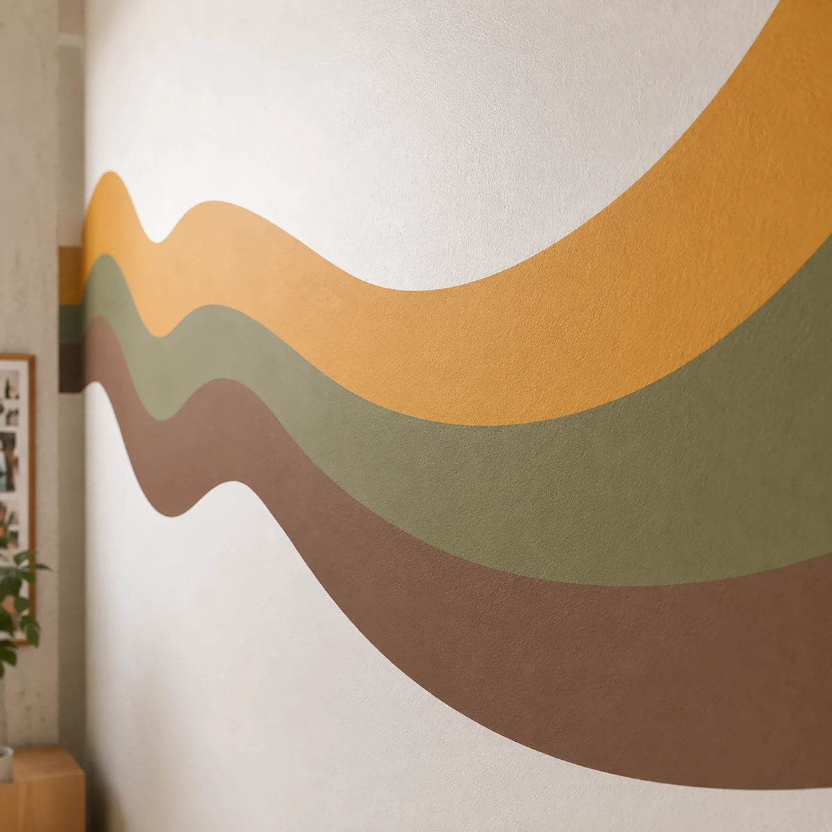 Funky Wavy Stripe Wall Decal