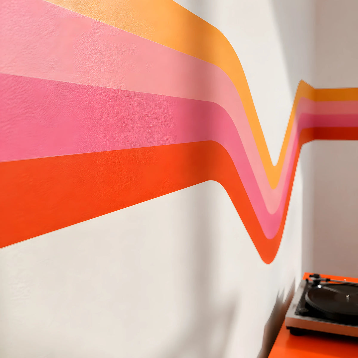 Peel and Stick 70s Retro Stripes