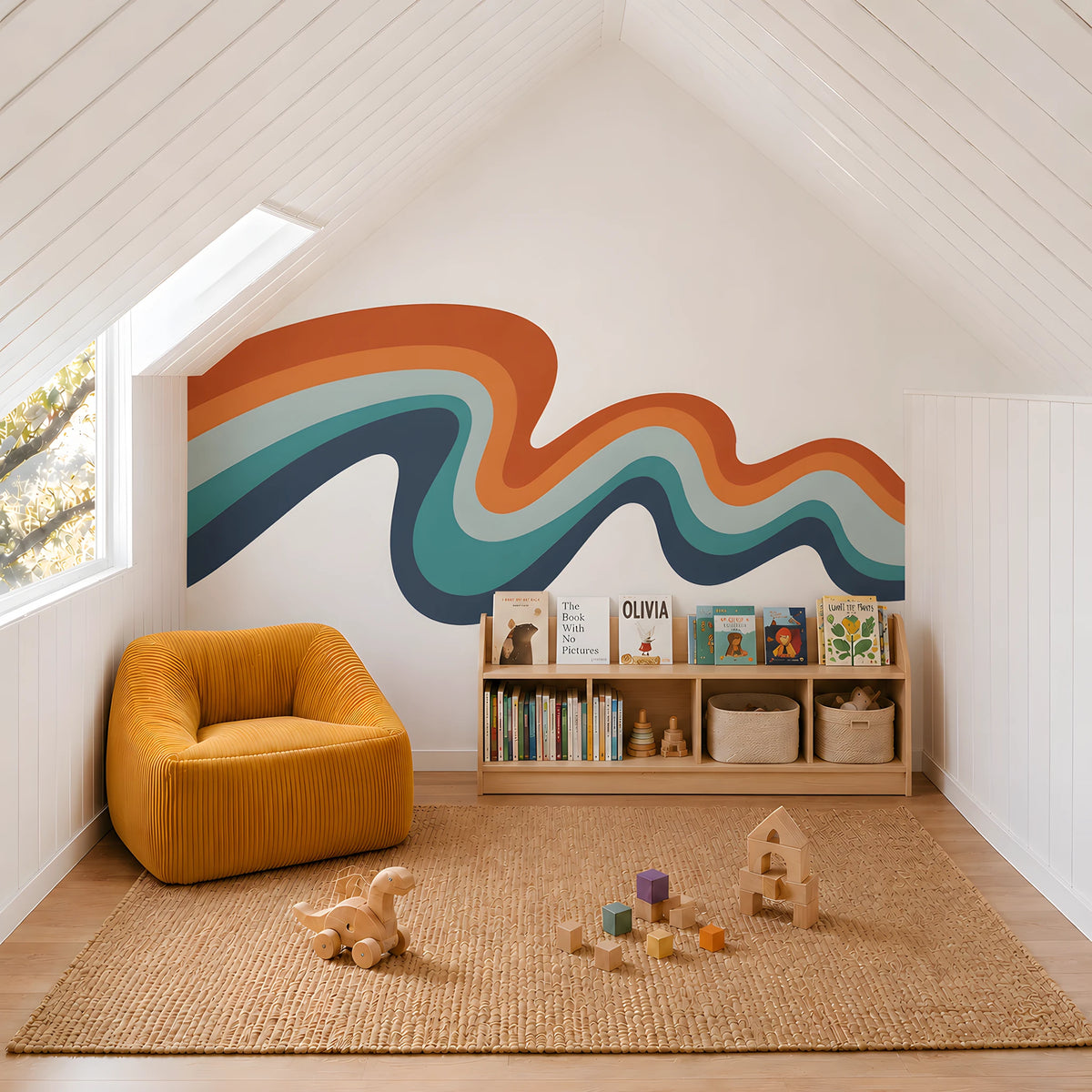 Groovy Wave Wall Decal