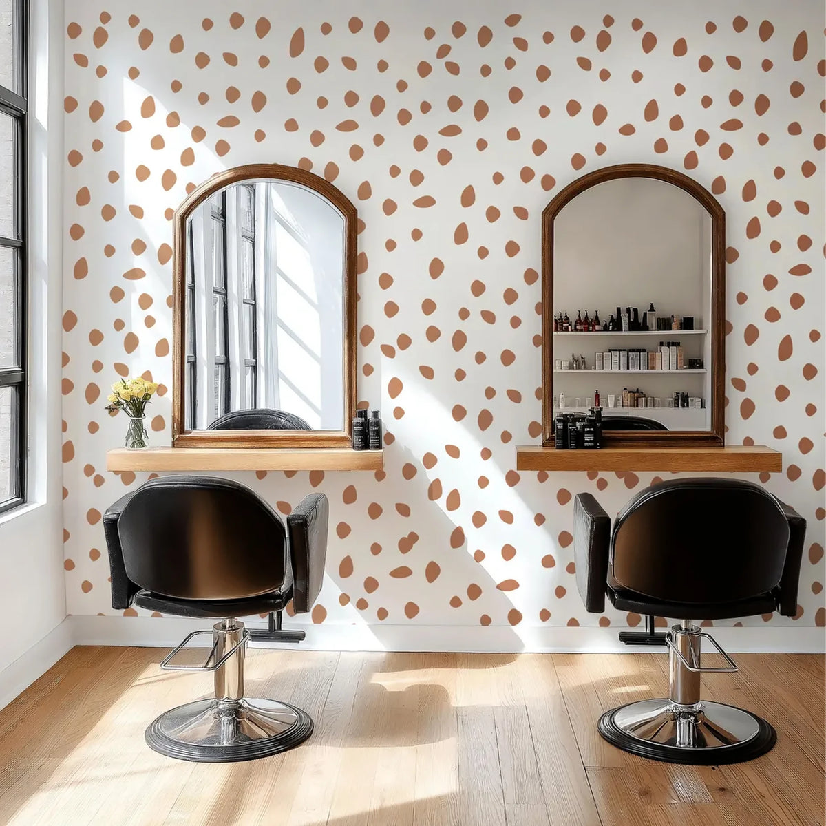 Black Irregular Dots Wall Decals