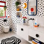 Black Irregular Dots Wall Decals