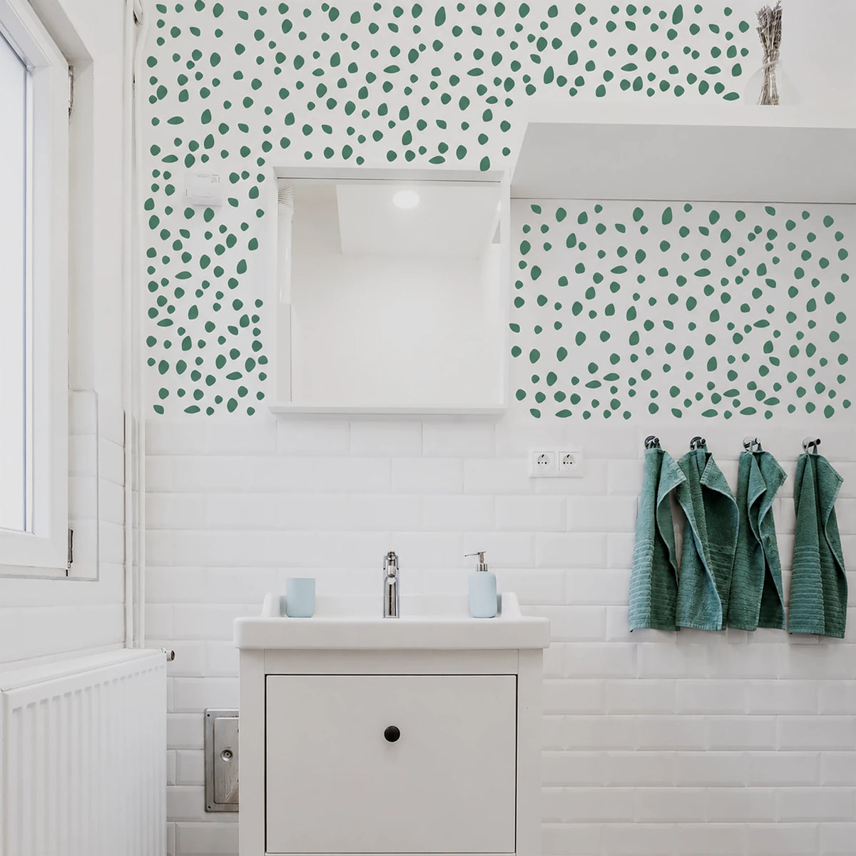 Black Irregular Dots Wall Decals