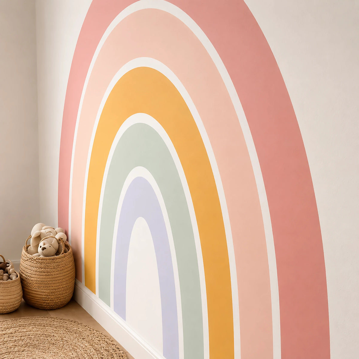Rainbow Arch Pastel Wall Decal