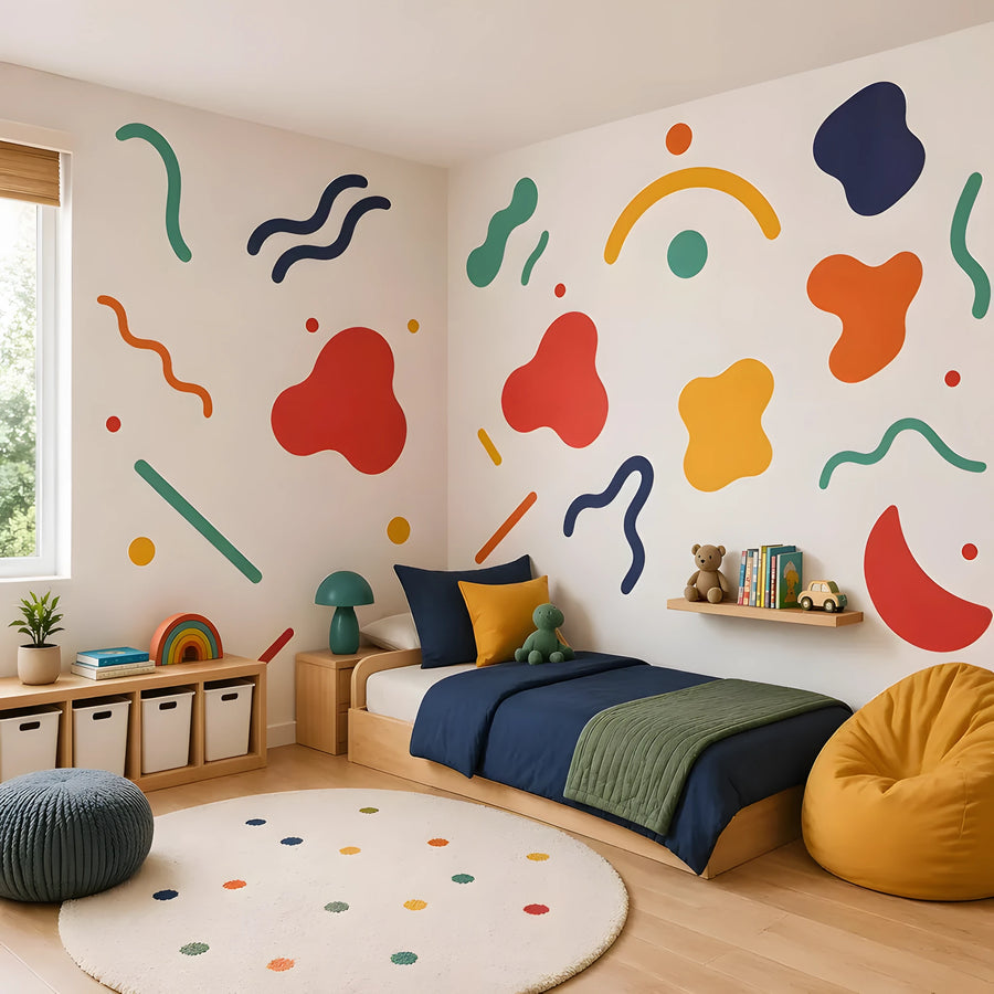 Large Mixed Shapes Wall Decals