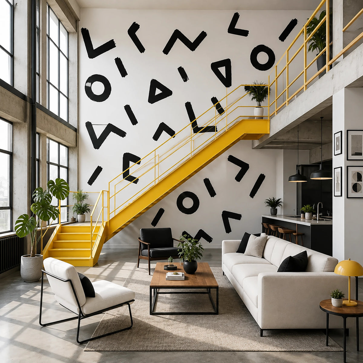Simple Geometric Shapes Wall Decals