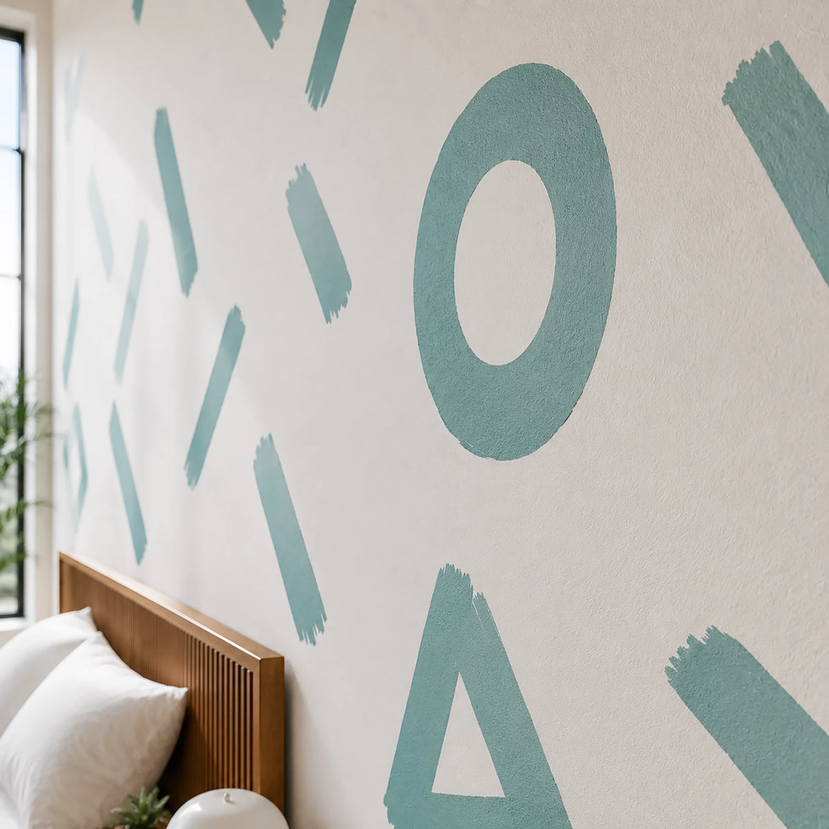 Simple Geometric Shapes Wall Decals