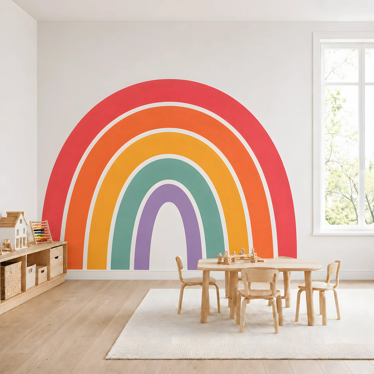Rainbow Arch Pastel Wall Decal