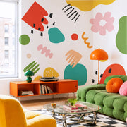 Abstract Floral Wall Mural