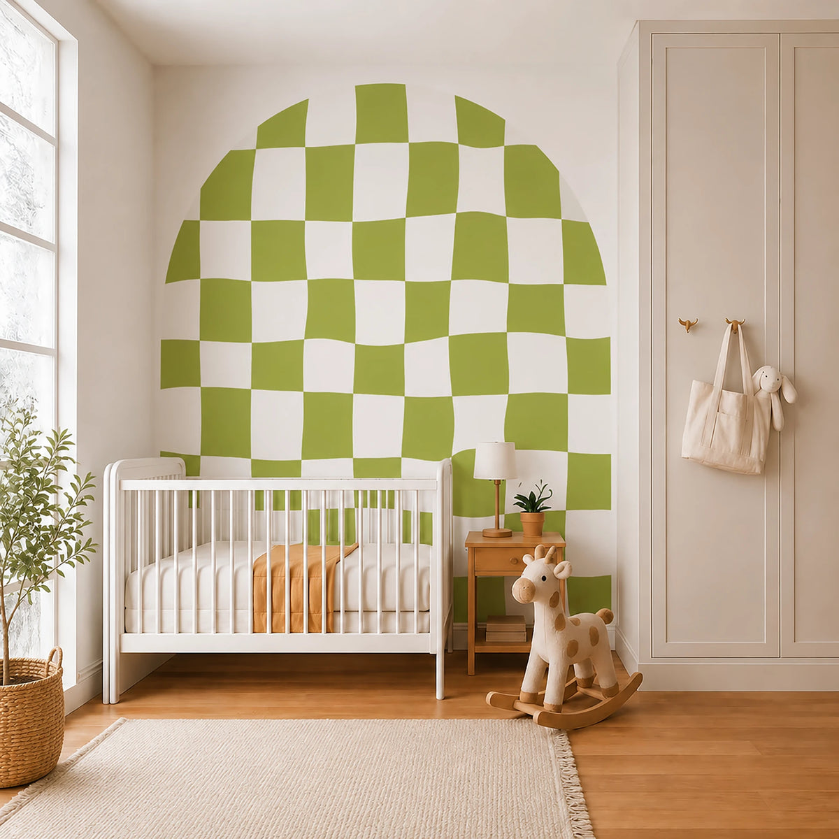 Wavy Checkerboard Arch