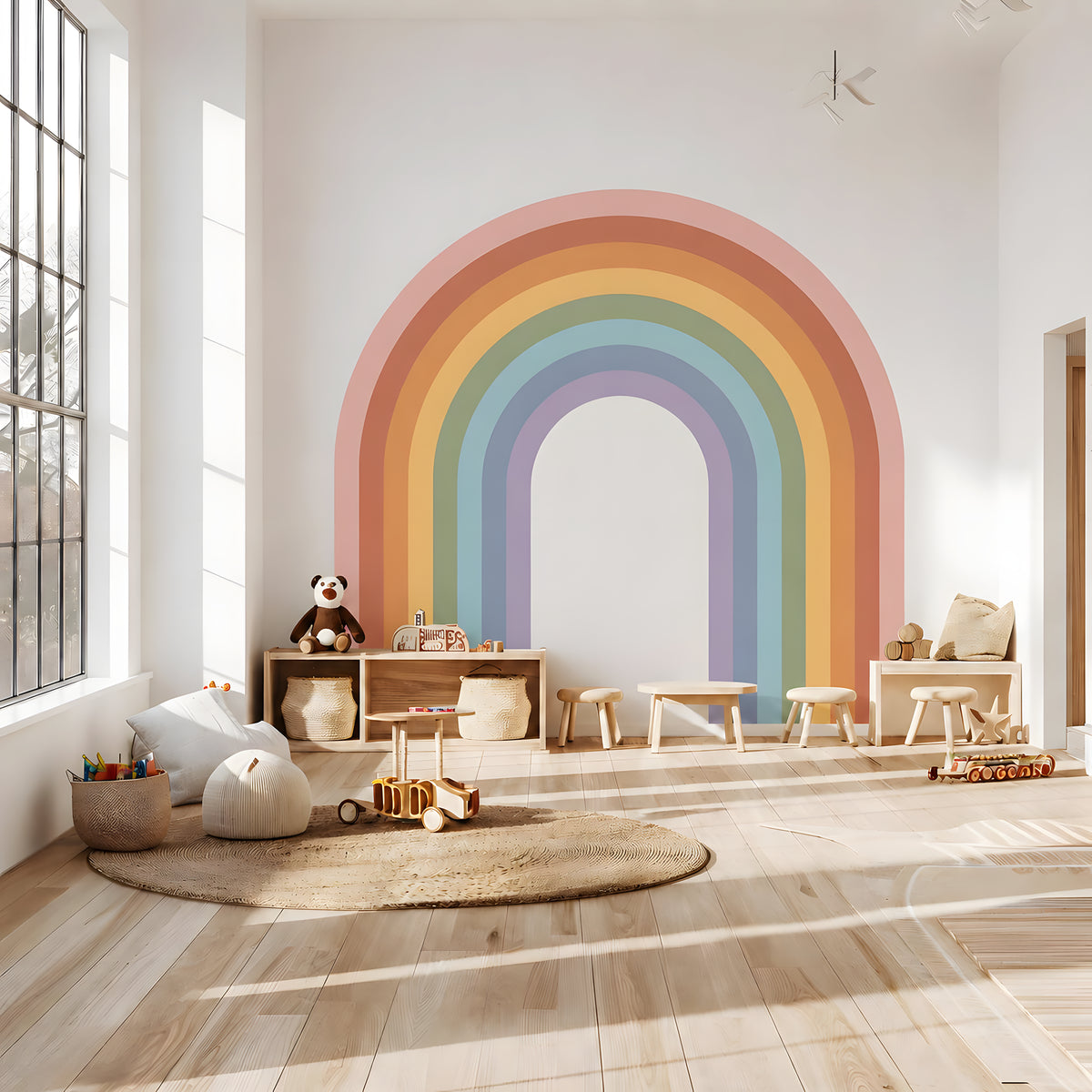Vintage Rainbow Wall Decal