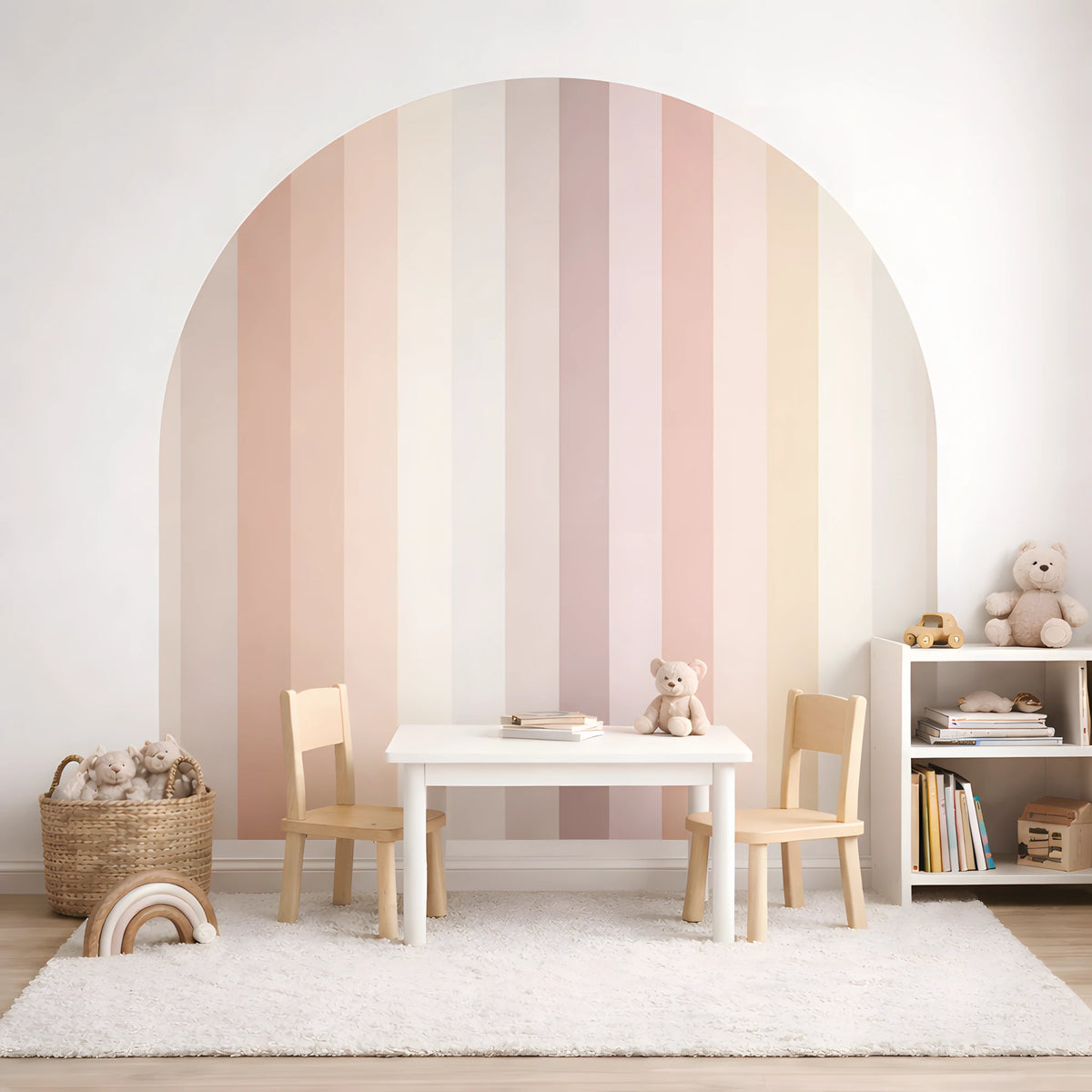 Neutral Stripe Arch Wall Decal