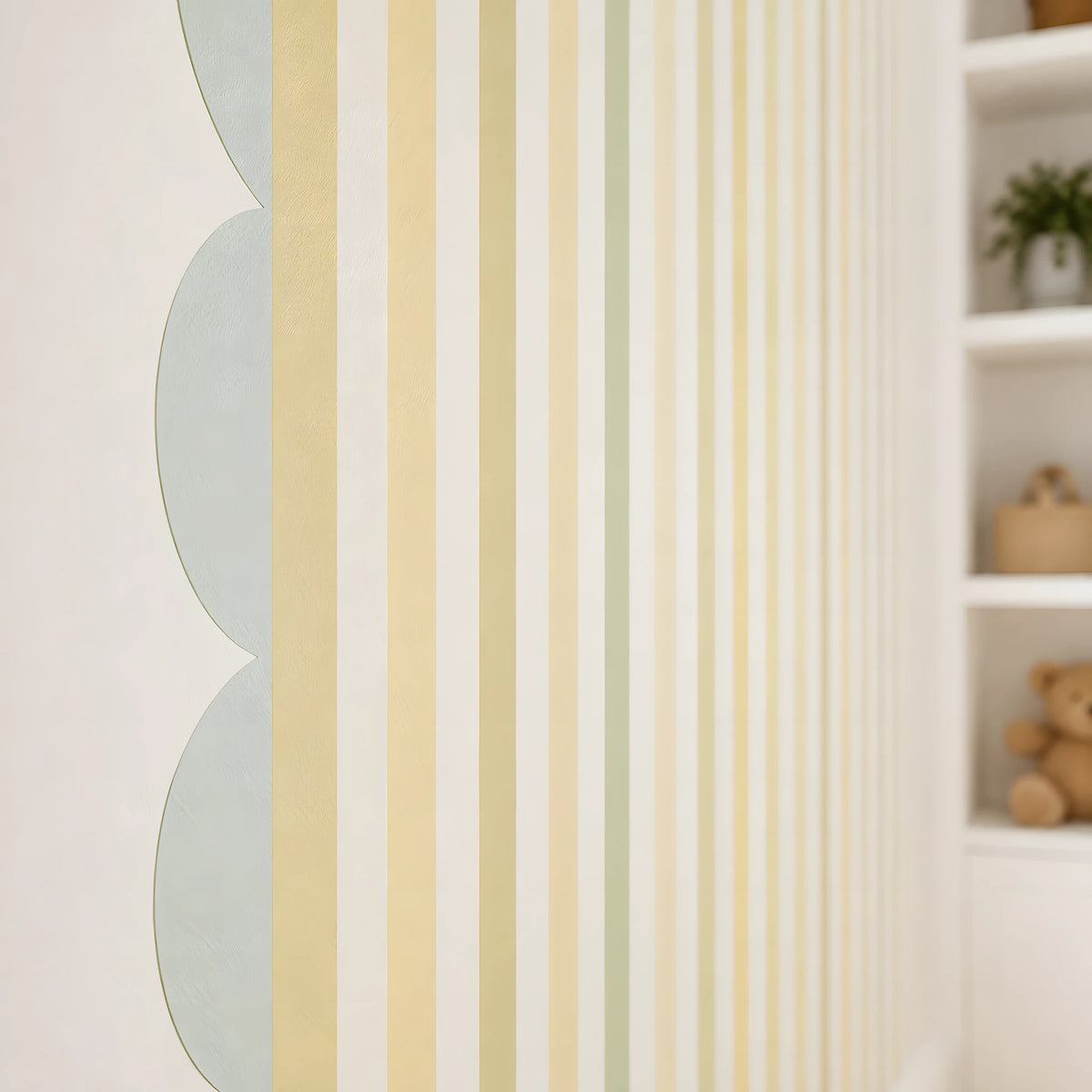 Pastel Rainbow Stripe Arch Wall Decal
