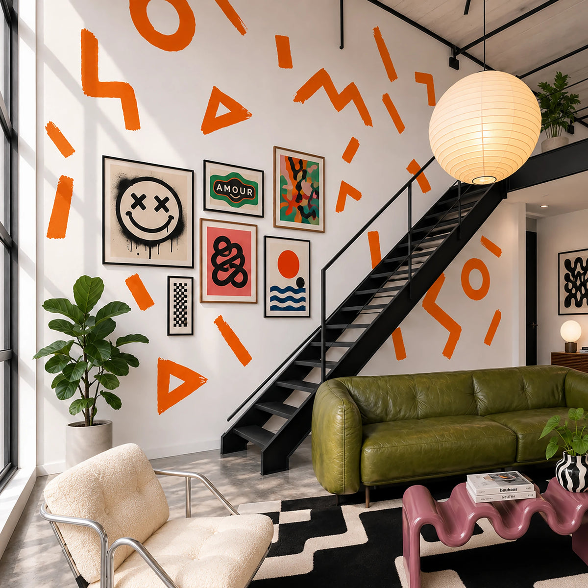 Simple Geometric Shapes Wall Decals