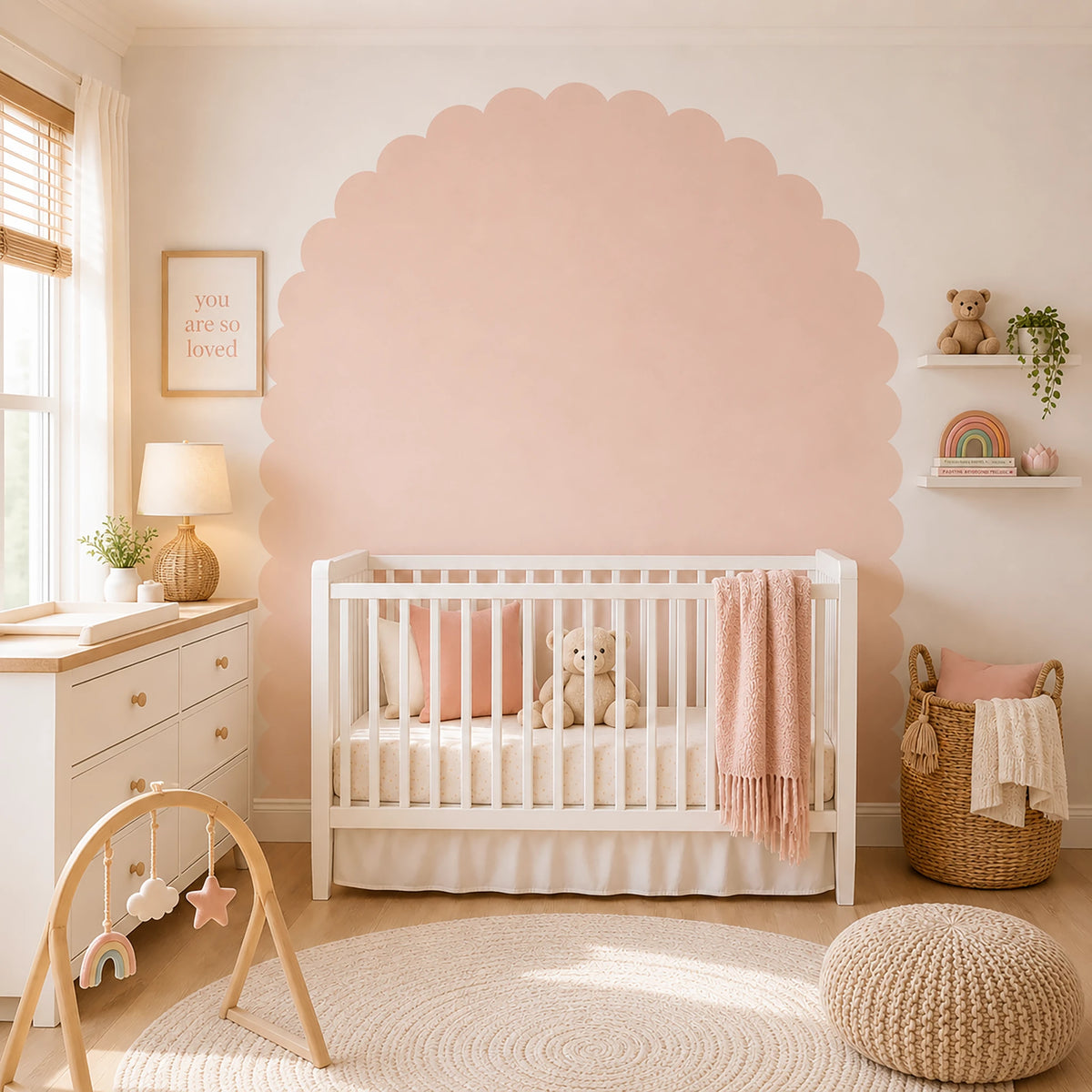 Sweet Scallop Arch Decal