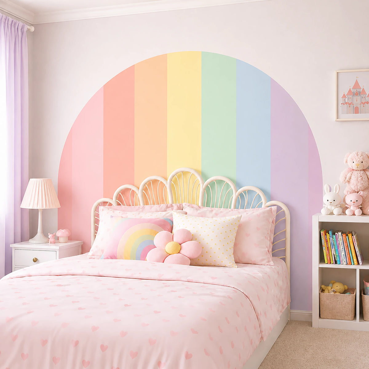 Muted Rainbow Arch Decal