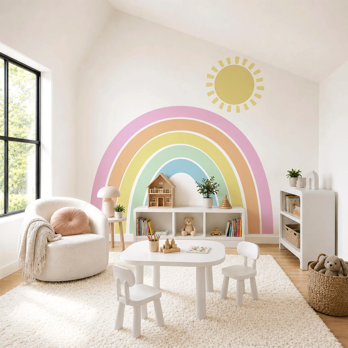 Pastel Daydream Rainbow Wall Decal