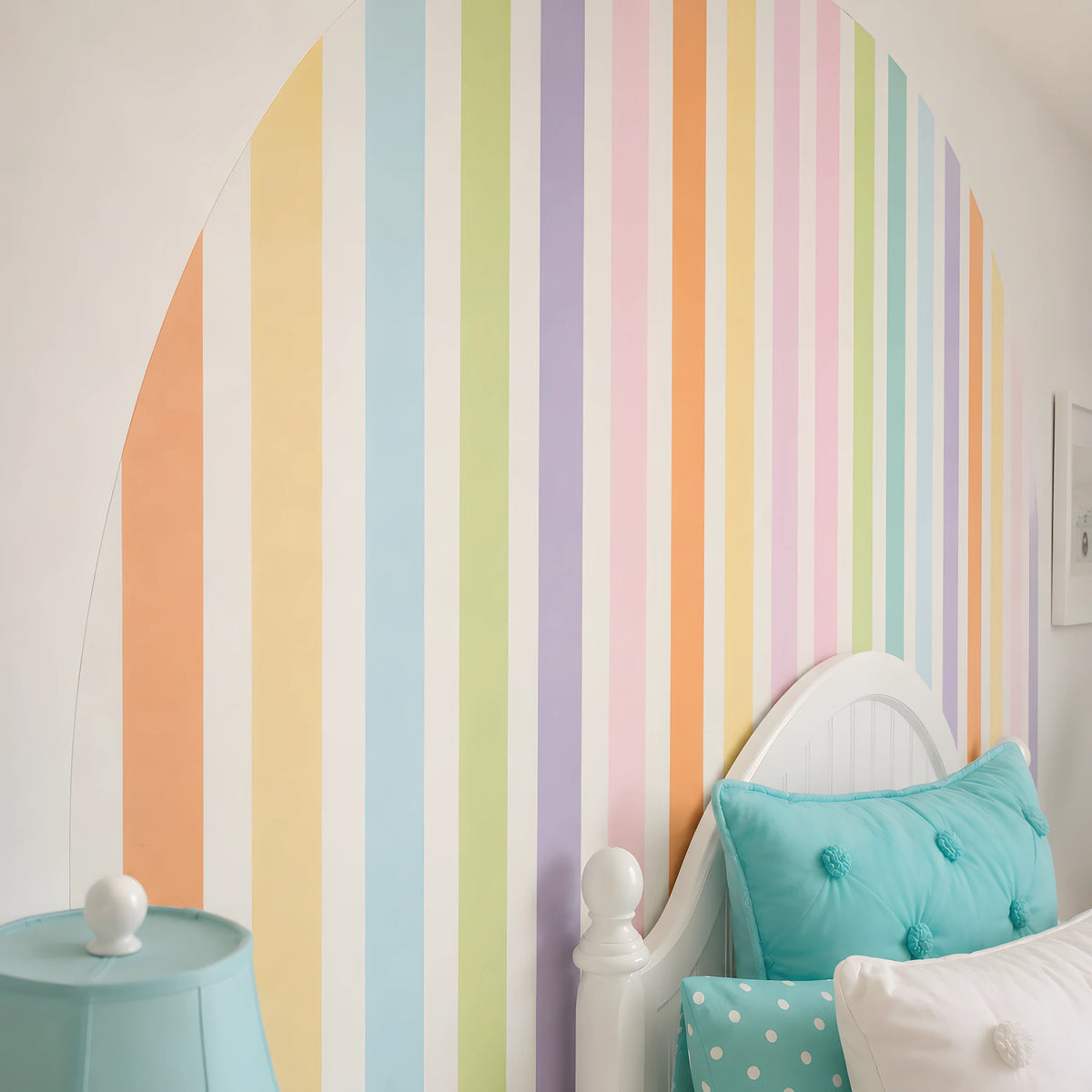 Sugar Rush Stripes Arch Wall Decal