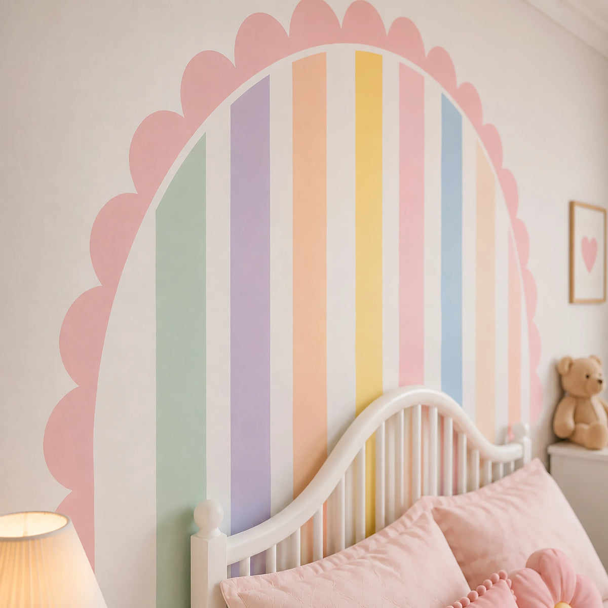 Cotton Candy Rainbow Arch