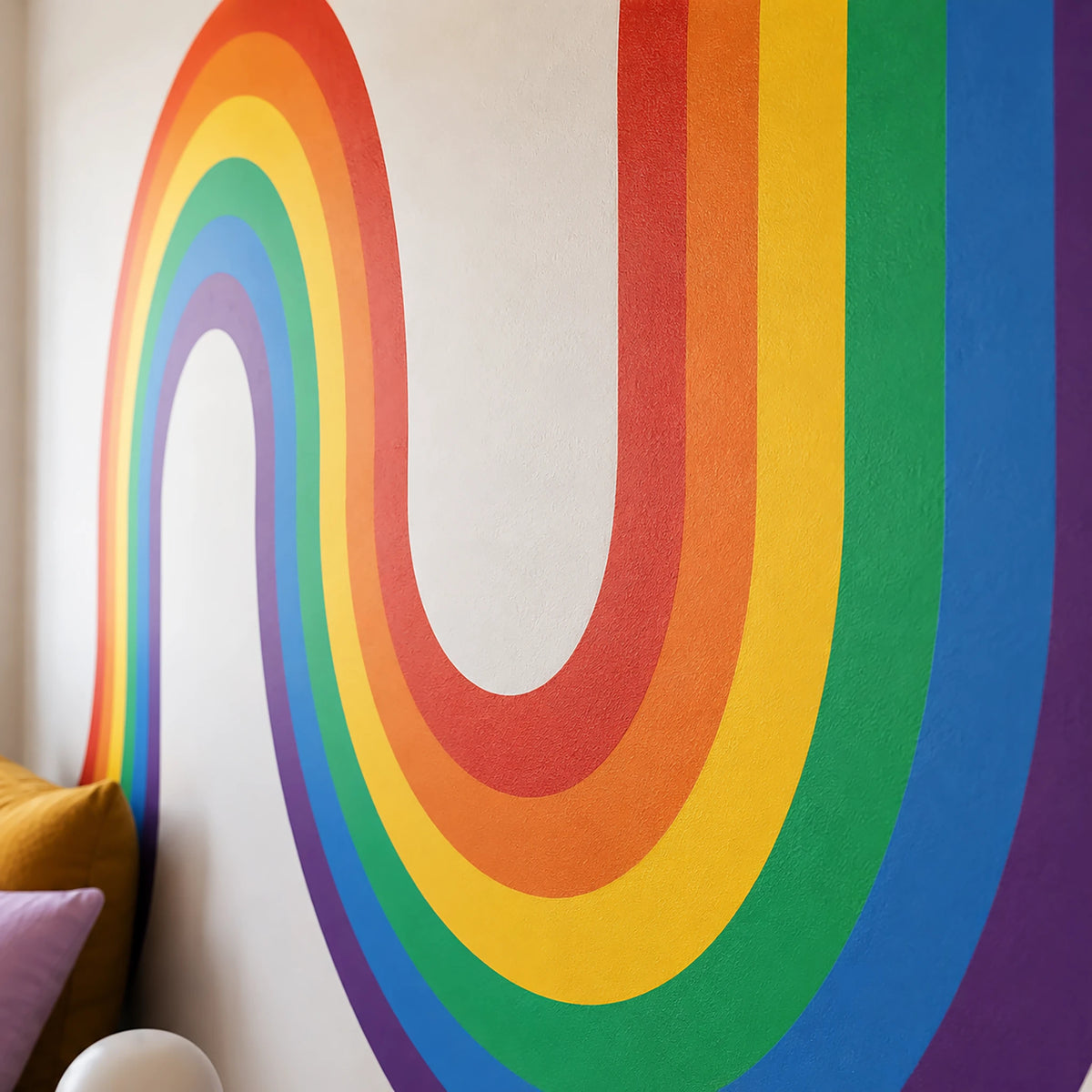 Classic Rainbow Retro Stripes