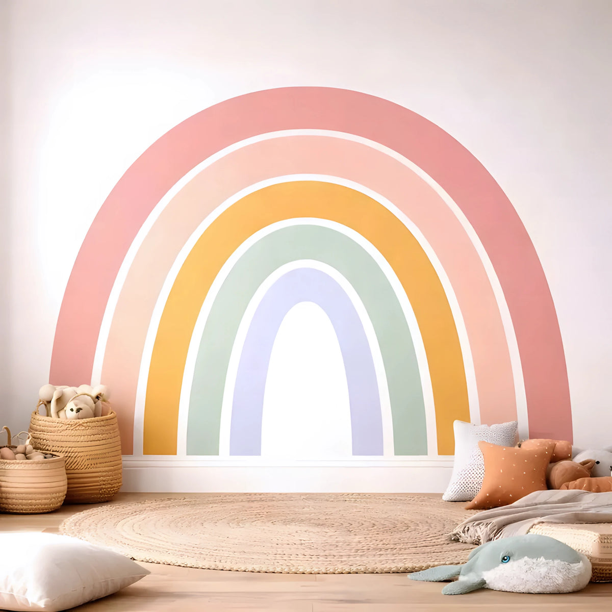 Rainbow Arch Pastel Wall Decal