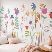 Peel and Stick Flower Garden Wall Decals