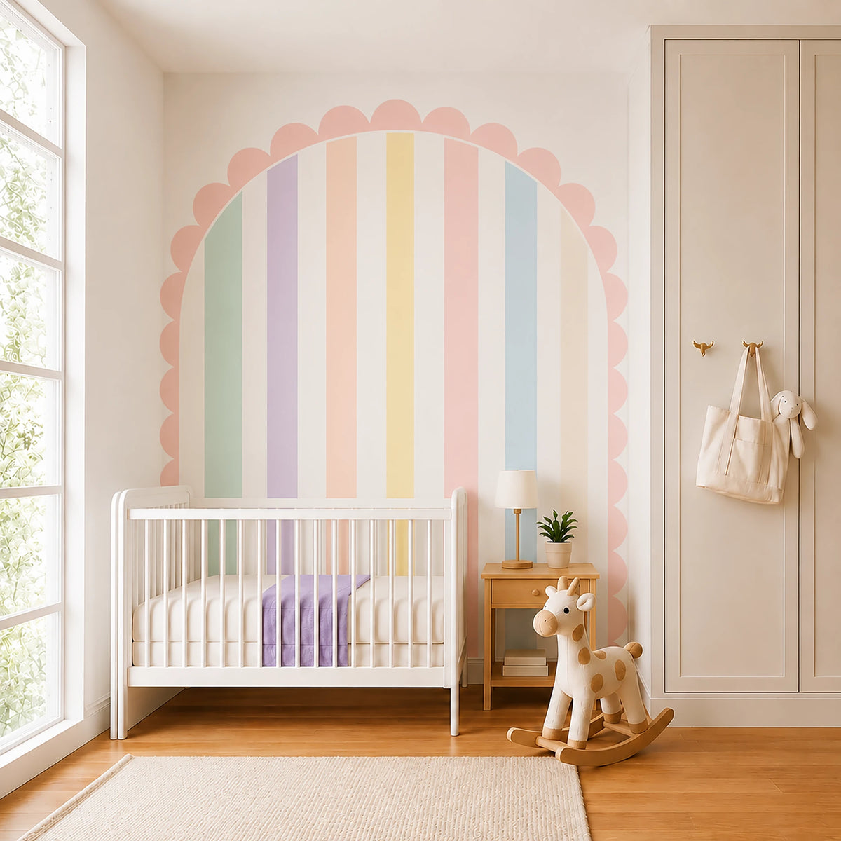 Cotton Candy Rainbow Arch