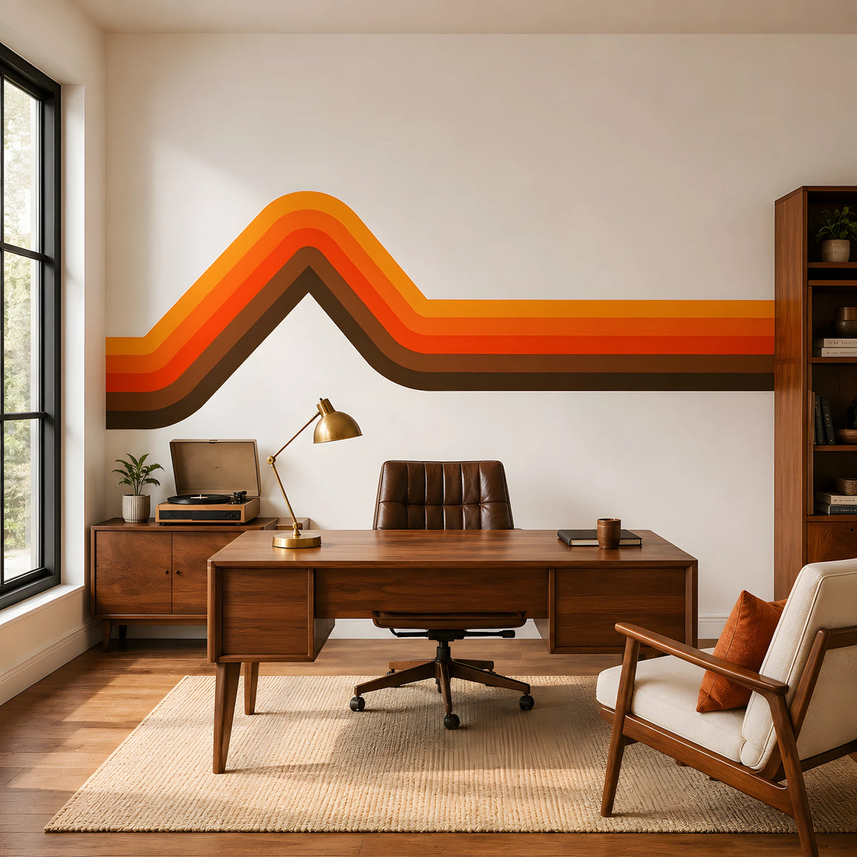 Retro Stripe Wall Decal Kit