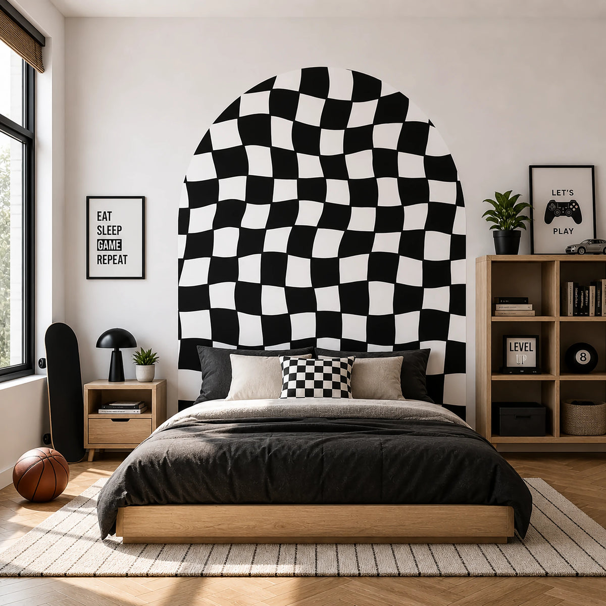 Wavy Checkerboard Arch