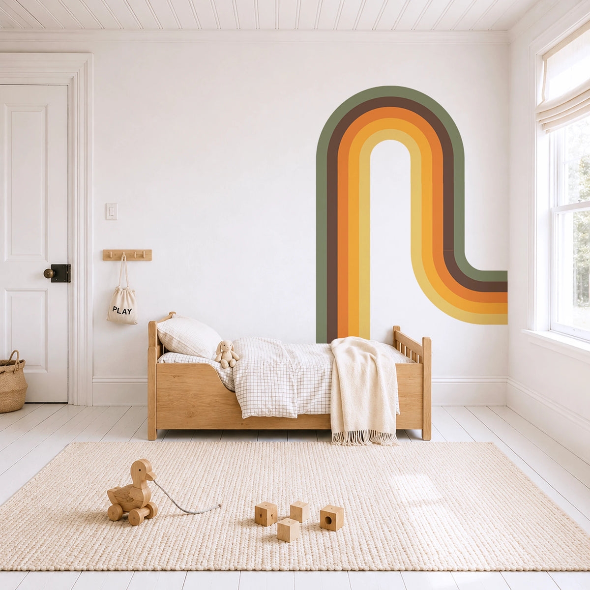 Retro Half Arch Wall Decal