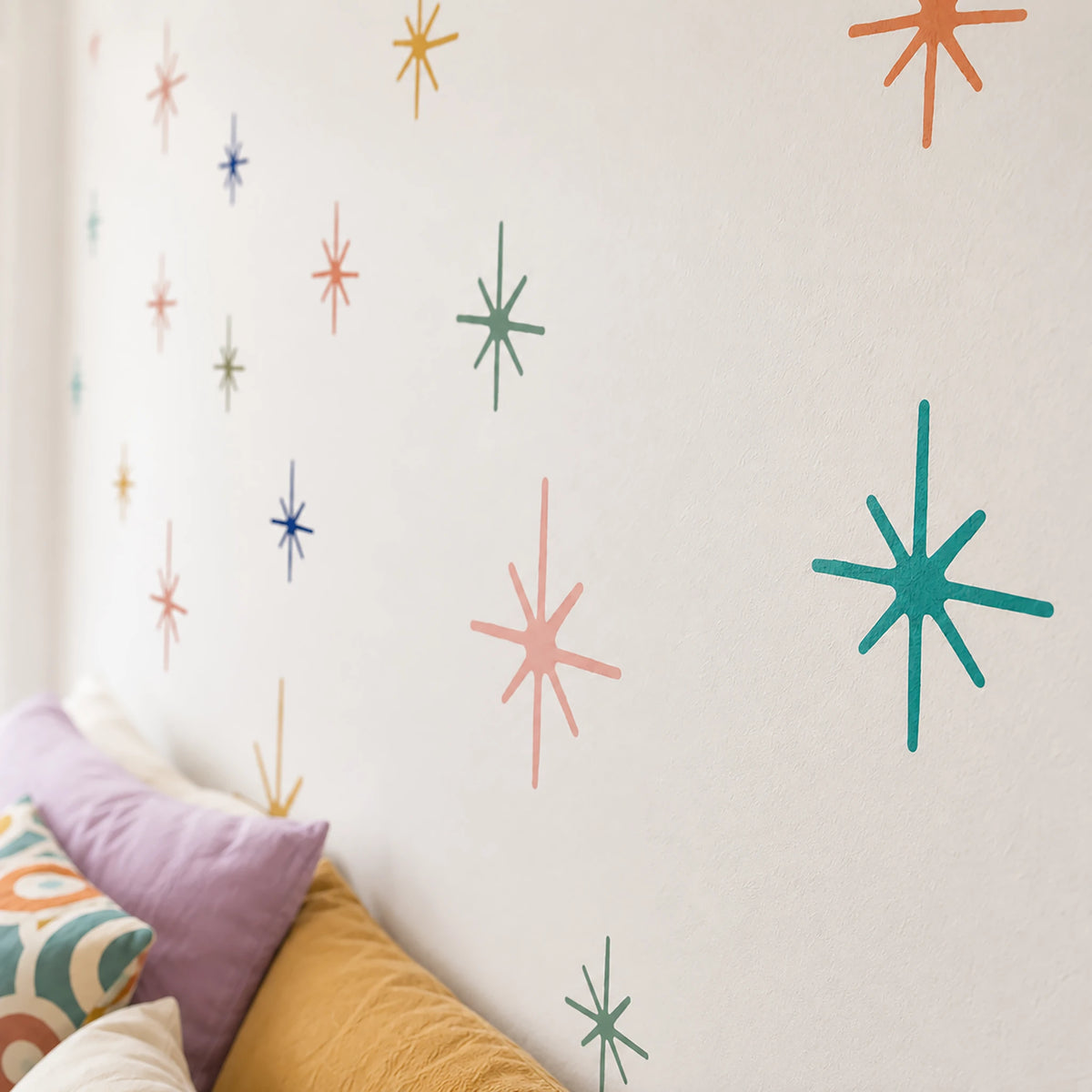 Retro Starburst Wall Decals