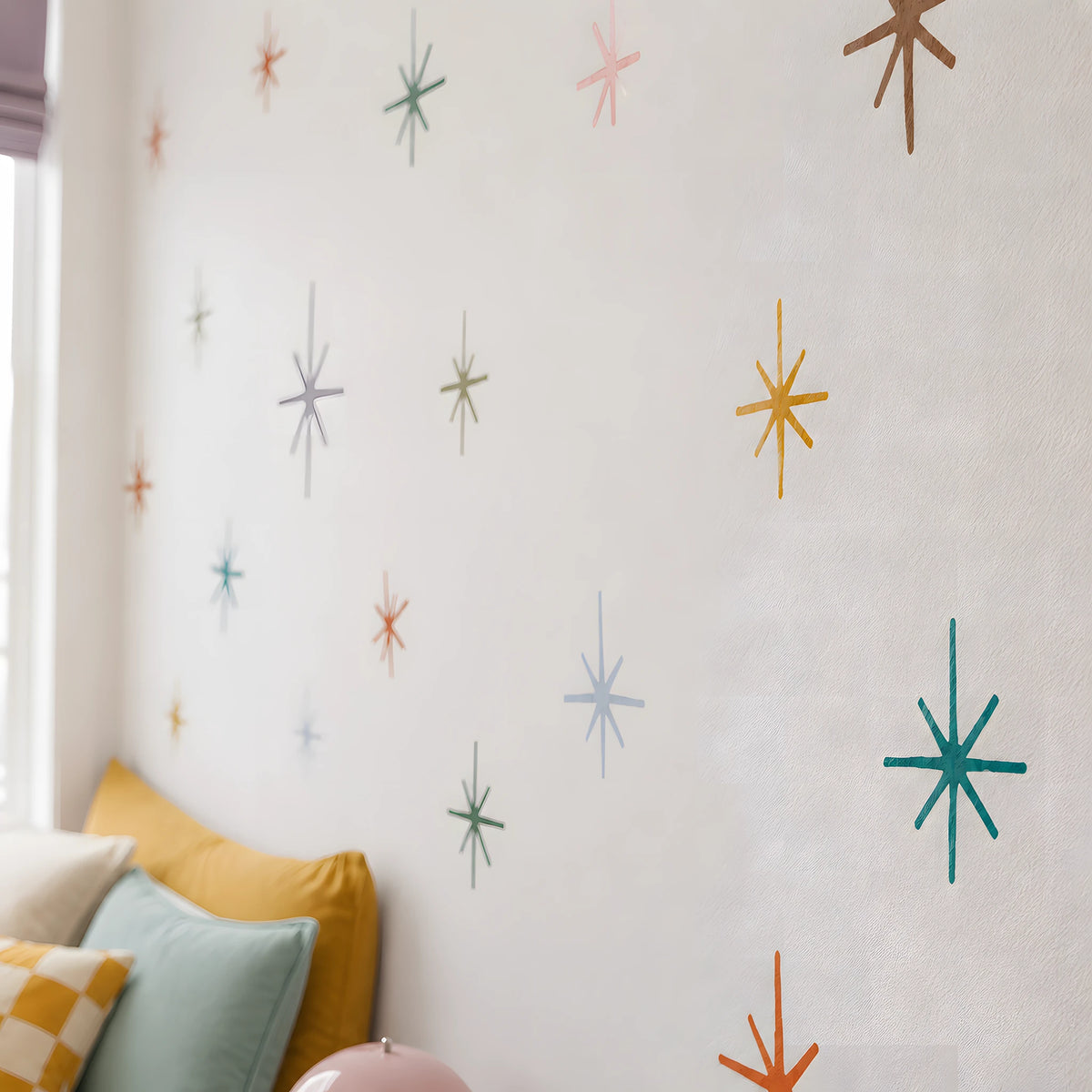 Retro Starburst Wall Decals