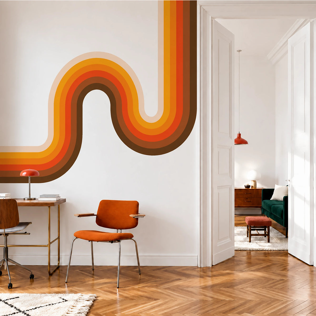 Classic Rainbow Retro Stripes