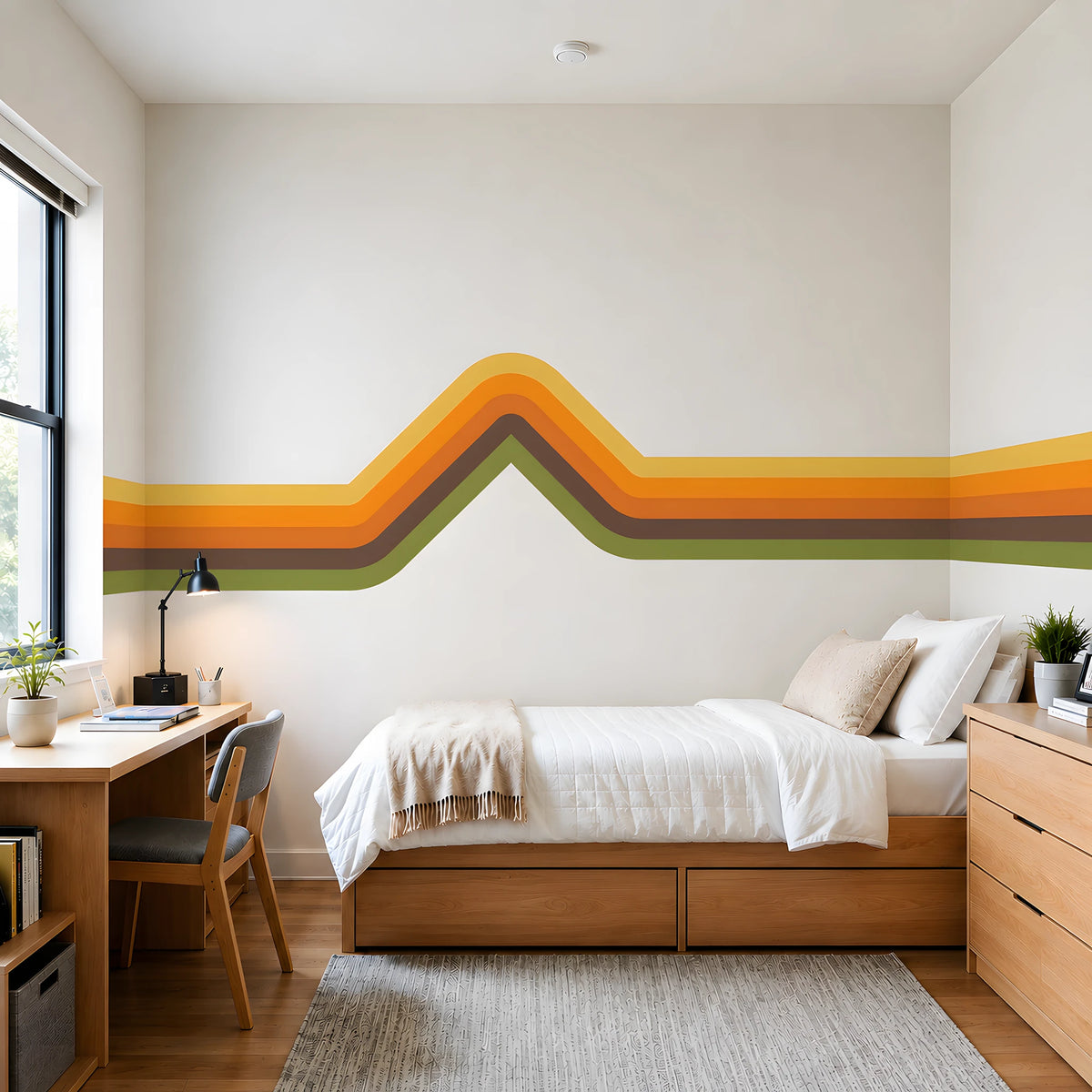Retro Stripe Wall Decal Kit