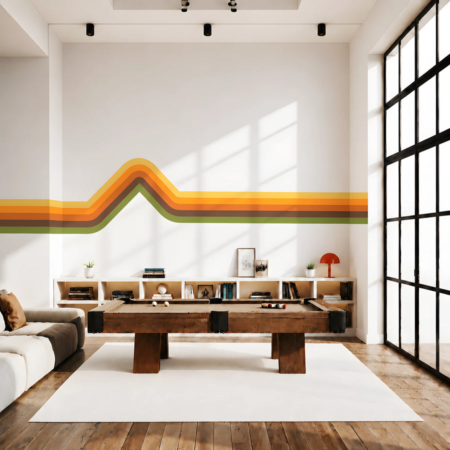 Retro Stripe Wall Decal Kit