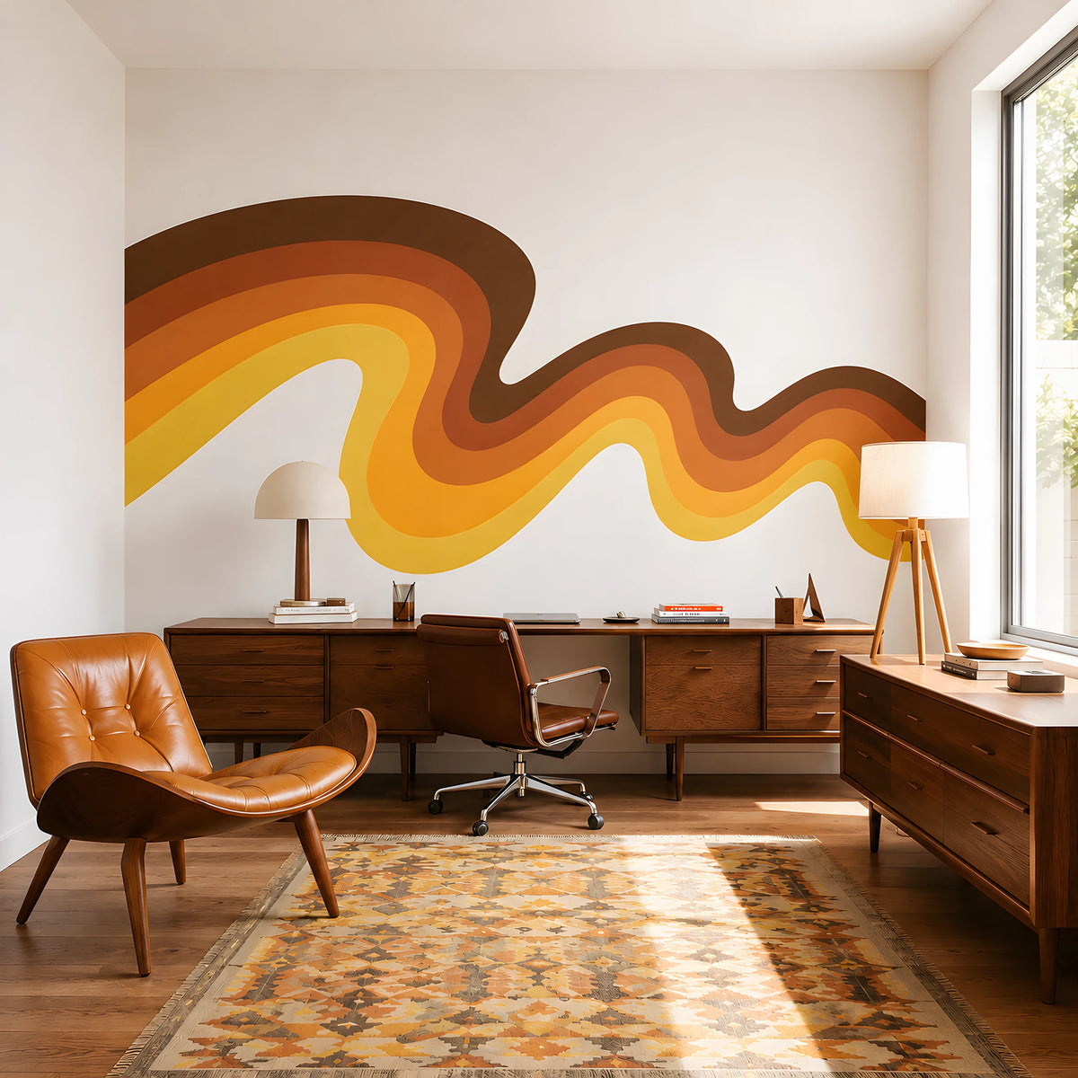 Groovy Wave Wall Decal